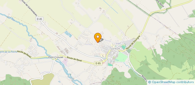 localisation de l'entreprise PASSAGE NEUF TROIS QUART  SOREZE