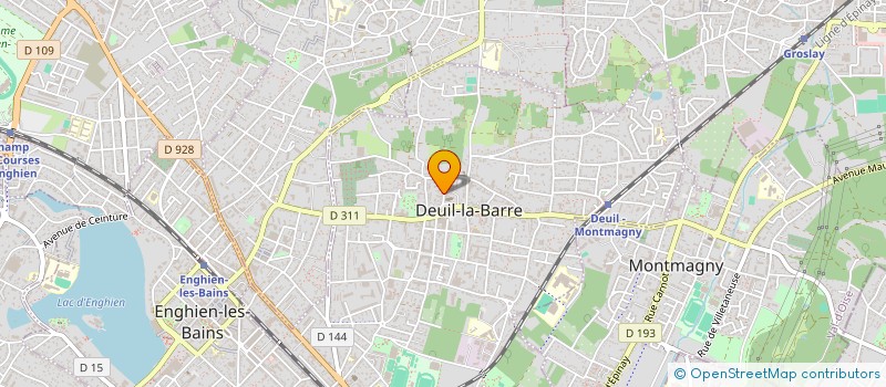 localisation de l'entreprise PASSAGE OBLIGE  DEUIL-LA-BARRE