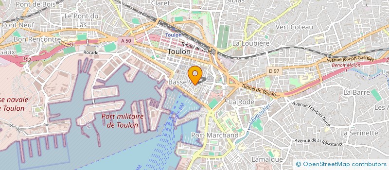 localisation de l'entreprise PASSAGE SPIRITUEL  TOULON