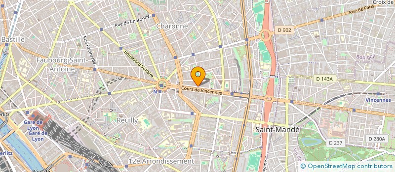 localisation de l'entreprise PASSAGERS ART ET DEVELOPPEMENT CULTUREL  PARIS