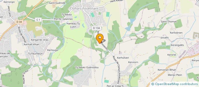 localisation de l'entreprise PASSAGES  CLOHARS-FOUESNANT