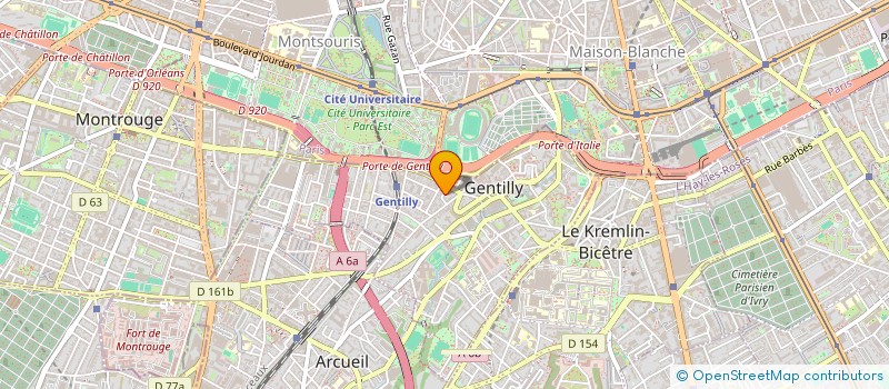 localisation de l'entreprise PASSAGES ASSOCIATIFS  GENTILLY