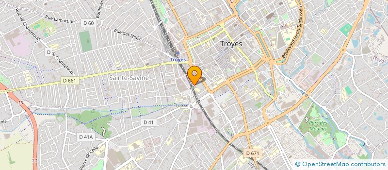 localisation de l'entreprise PASSAGES CENTRE D'ART CONTEMPORAIN  TROYES