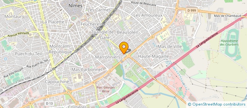 localisation de l'entreprise PASSAGES (DE L'IMAGE)  NIMES