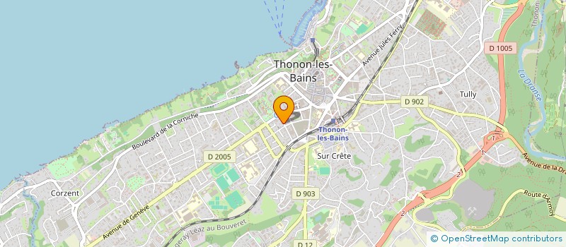 localisation de l'entreprise PASSAQUIN IMMOBILIER à THONON-LES-BAINS