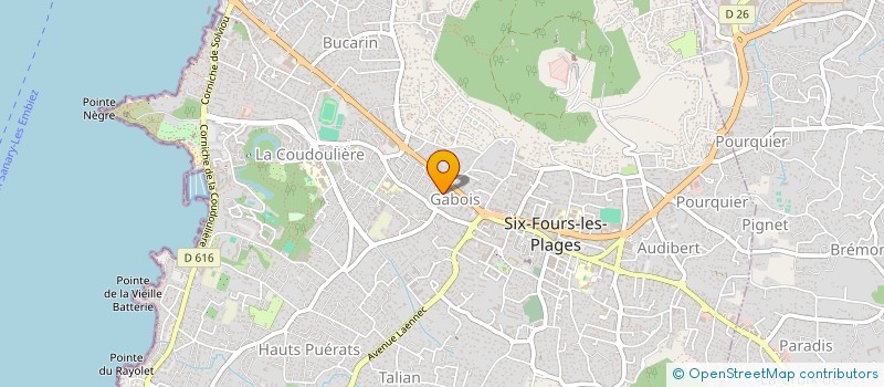 localisation de l'entreprise PASSE AVEUGLE PRODUCTION à SIX-FOURS-LES-PLAGES