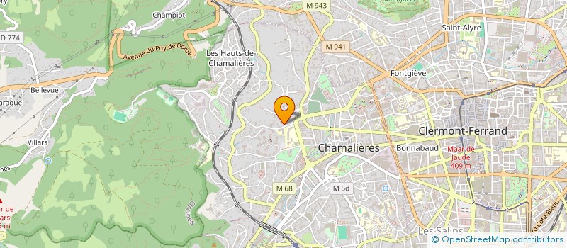 localisation de l'entreprise PASSE CROISEE  CHAMALIERES