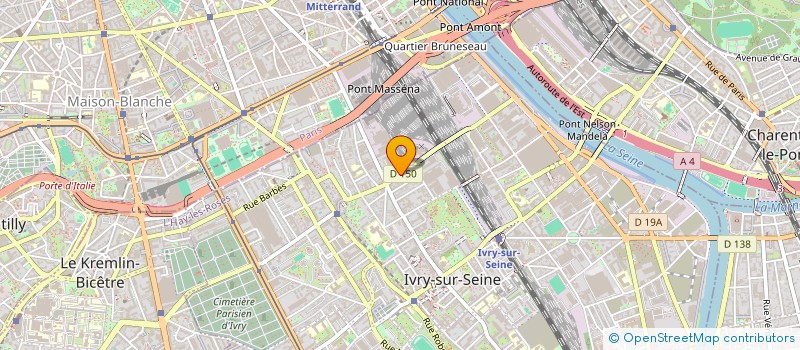 localisation de l'entreprise PASSE DES FRANCS TIREURS à IVRY-SUR-SEINE
