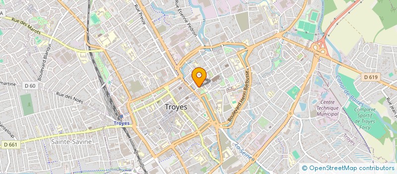 localisation de l'entreprise PASSE LE CANAL  TROYES