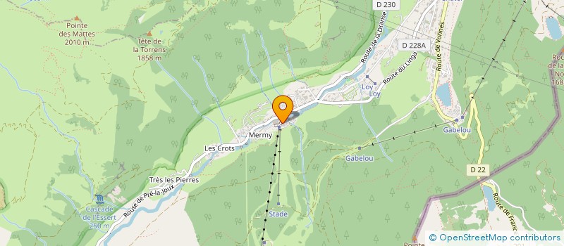 localisation de l'entreprise PASSE MONTAGNE 1800 à CHATEL