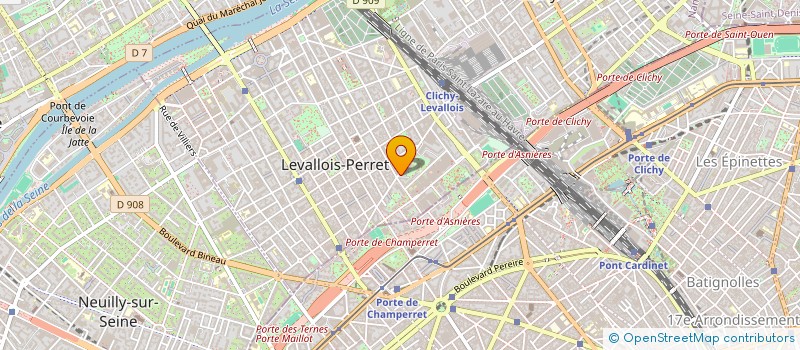 localisation de l'entreprise PASSE MURAILLE à LEVALLOIS-PERRET