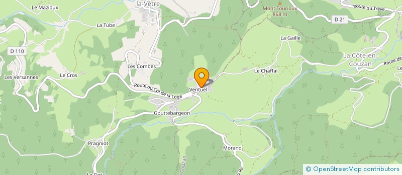 localisation de l'entreprise PASSE PARTOUT à SAINT-JEAN-LA-VETRE