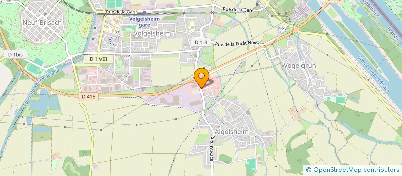 localisation de l'entreprise PASSE PRESENT à ALGOLSHEIM