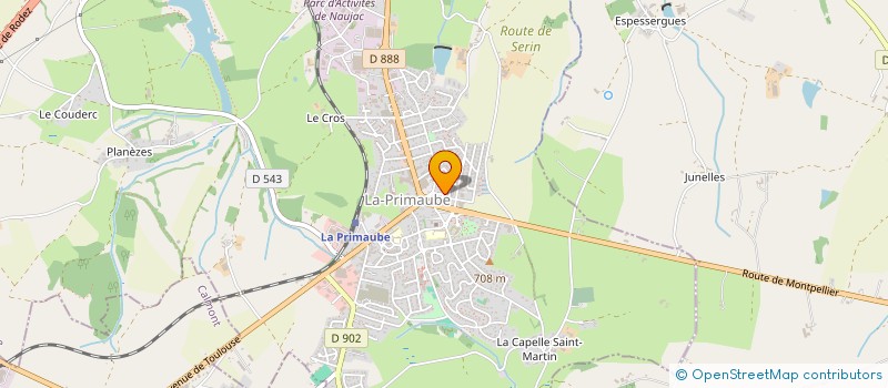 localisation de l'entreprise PASSE - PRESENT  LUC-LA-PRIMAUBE