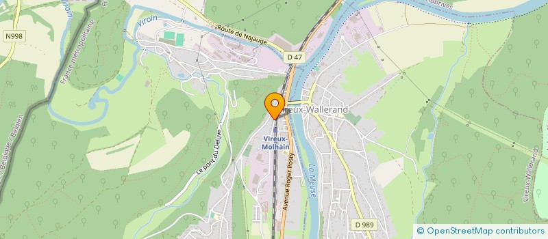 localisation de l'entreprise PASSE TA NIGHT  VIREUX-MOLHAIN