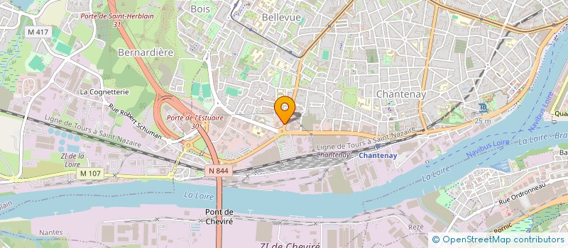 localisation de l'entreprise PASSEDEVANT à NANTES