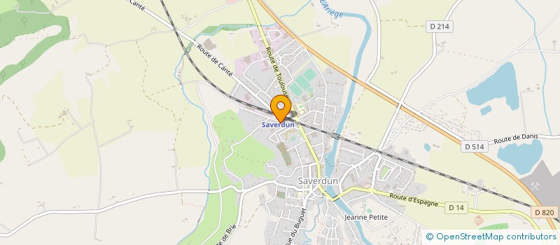 localisation de l'entreprise PASSEMENTERIE BARRY à SAVERDUN