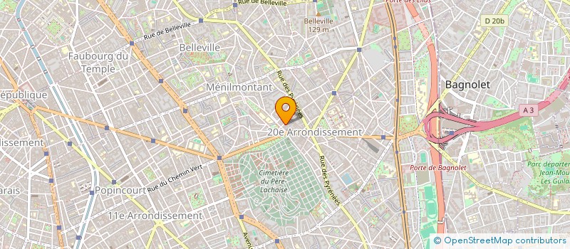 localisation de l'entreprise PASSEMENTERIE VERRIER PARIS à PARIS