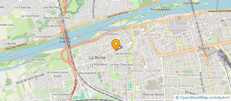 localisation de l'entreprise PASSEPORT DES ARTS  LA RICHE