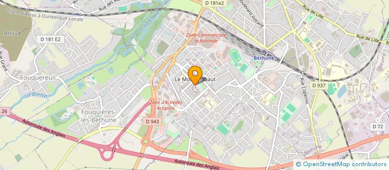 localisation de l'entreprise PASSEPORT FORMA à VENDIN-LES-BETHUNE