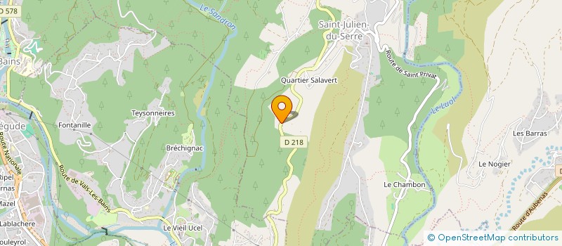 localisation de l'entreprise PASSER'AILES ORTHO  SAINT-JULIEN-DU-SERRE