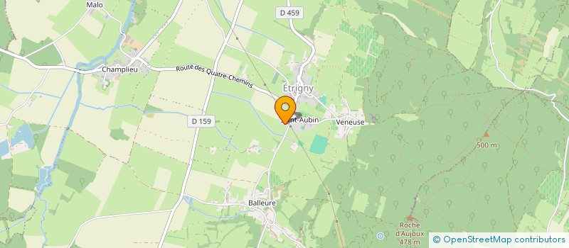 localisation de l'entreprise PASSERAT COUVERTURE  ETRIGNY