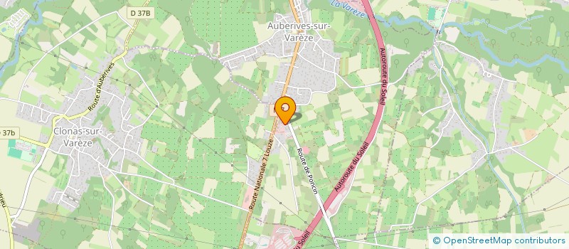 localisation de l'entreprise PASSERAT HOLDING  AUBERIVES-SUR-VAREZE