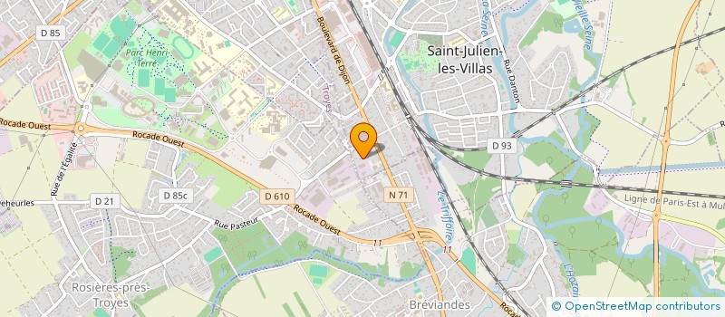 localisation de l'entreprise PASSERELLE 10 AP10 à SAINT-JULIEN-LES-VILLAS