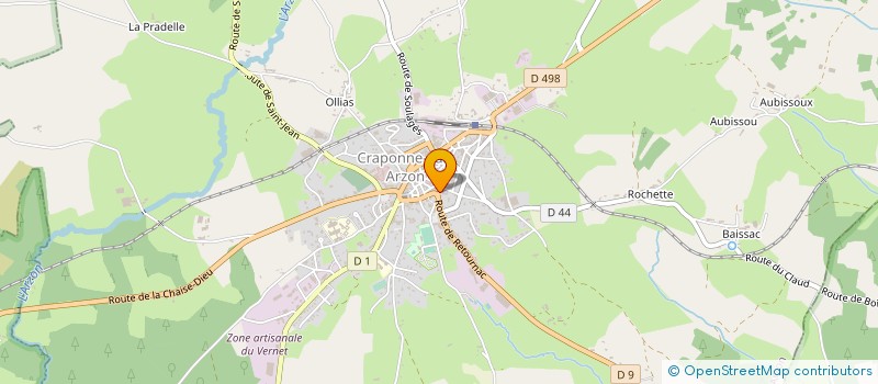localisation de l'entreprise PASSERELLE à CRAPONNE-SUR-ARZON