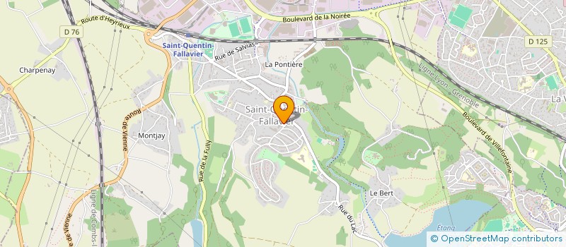 localisation de l'entreprise PASSERELLE 38 à SAINT-QUENTIN-FALLAVIER