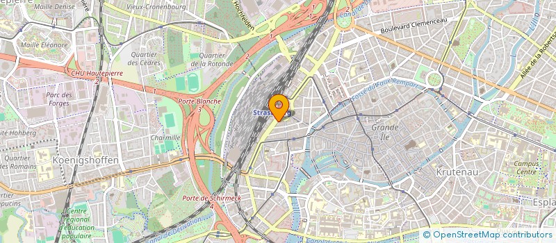 localisation de l'entreprise PASSERELLE à STRASBOURG