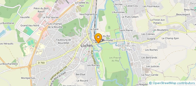 localisation de l'entreprise PASSERELLE  LOCHES