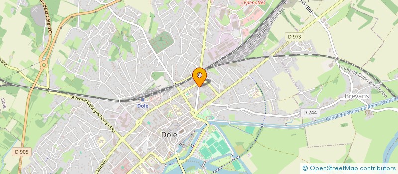 localisation de l'entreprise PASSERELLE à DOLE