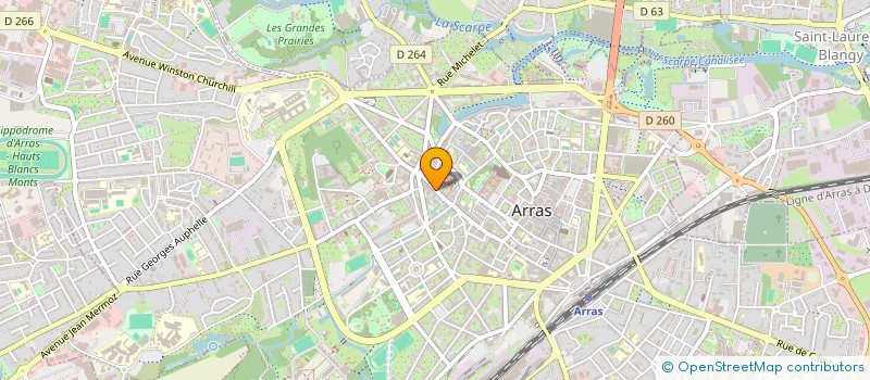 localisation de l'entreprise PASSERELLE  ARRAS