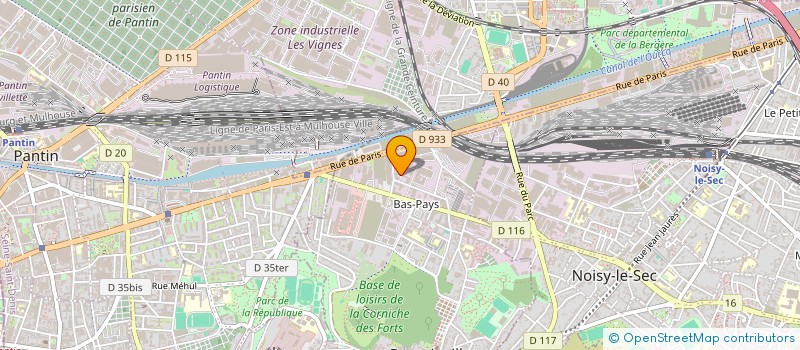 localisation de l'entreprise PASSERELLE A à ROMAINVILLE