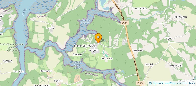 localisation de l'entreprise PASSERELLE BRETAGNE-JAPON à QUIMPER