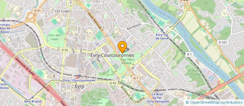 localisation de l'entreprise PASSERELLE EMPLOI à EVRY-COURCOURONNES