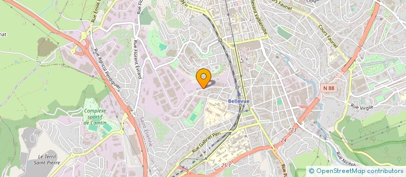 localisation de l'entreprise PASSERELLE EVOLUTION  SAINT-ETIENNE