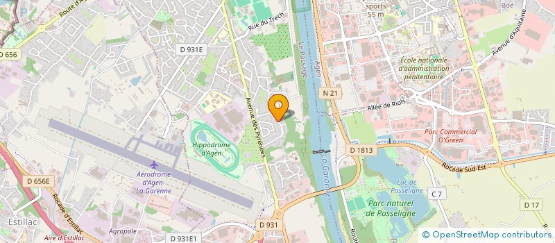 localisation de l'entreprise PASSERELLE MUSICALE EN AGENAIS  LE PASSAGE