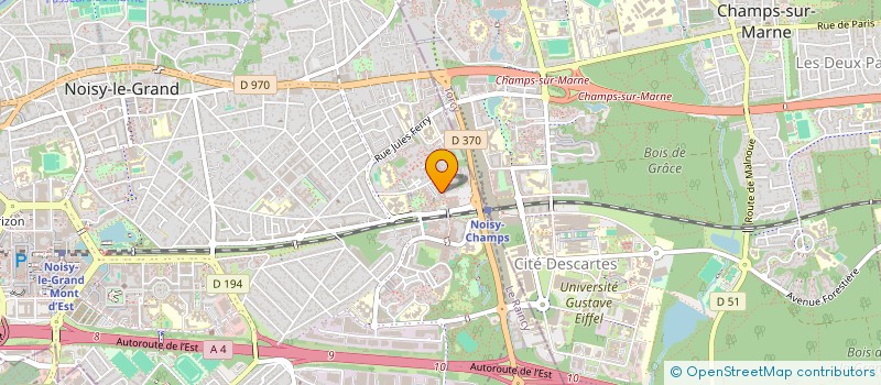 localisation de l'entreprise PASSERELLE POUR L'INTEGRATION ET L'INSERTION  NOISY-LE-GRAND