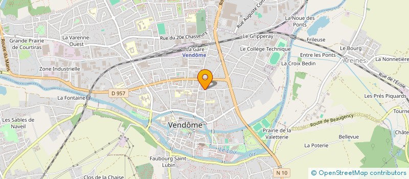 localisation de l'entreprise PASSERELLE'S à VENDOME