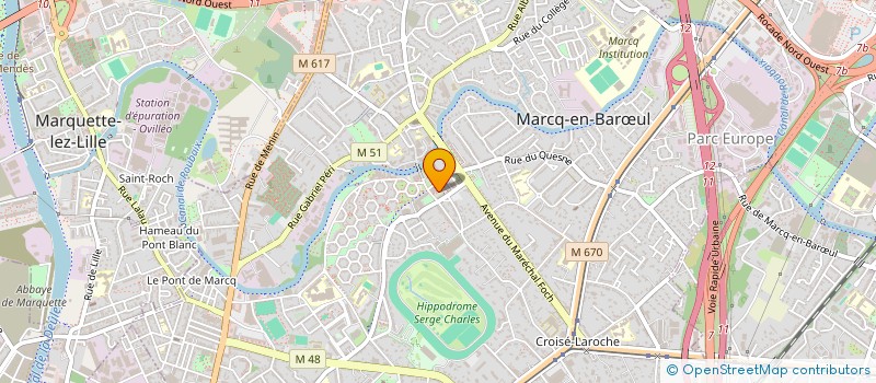 localisation de l'entreprise PASSERELLE TRANSACTION à MARCQ-EN-BARŒUL