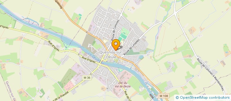 localisation de l'entreprise PASSERELLE VINCENT DE PAUL à QUESNOY-SUR-DEULE