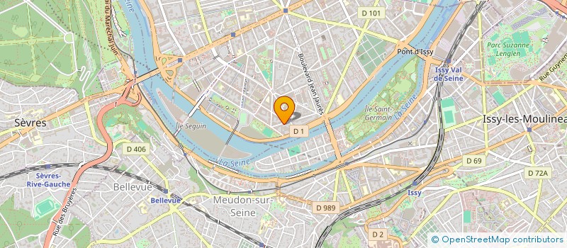 localisation de l'entreprise PASSERELLE7 à BOULOGNE-BILLANCOURT