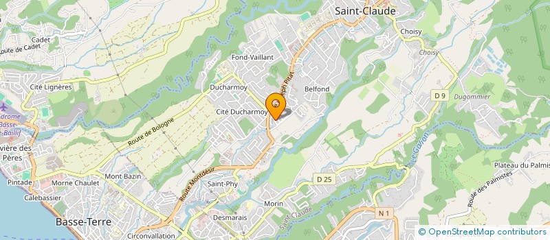 localisation de l'entreprise PASSERELLES à SAINT-CLAUDE