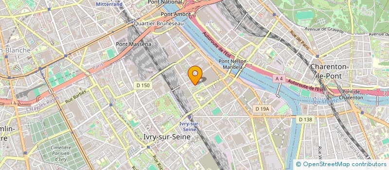 localisation de l'entreprise PASSERELLES  IVRY-SUR-SEINE