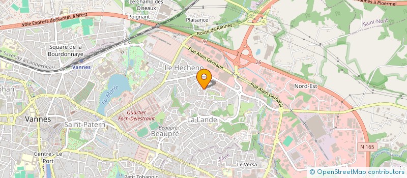localisation de l'entreprise PASSERELLES ABEJ DE VANNES ET SON AGGLOMERATION à VANNES
