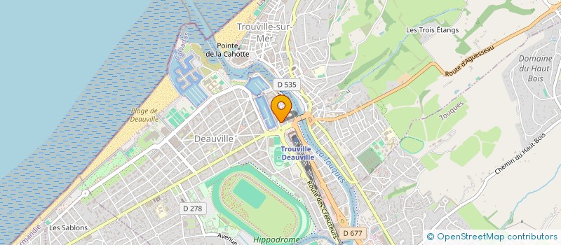 localisation de l'entreprise PASSERELLES DES CULTURES  DEAUVILLE