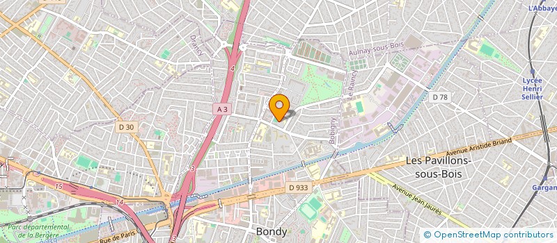 localisation de l'entreprise PASSERELLES ECOLE-FAMILLE à BONDY