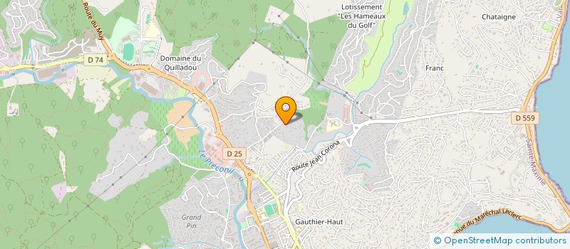 localisation de l'entreprise PASSERI CHRISTOPHE à SAINTE-MAXIME